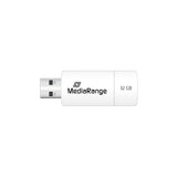 MediaRange MR973 USB-nøgle 32 GB USB Type-A 2.0 Grøn, Hvid
