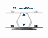 Gembird WM-70ST-01 tv-beslag 177,8 cm (70") Sort