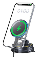 Baseus C0013F01 oplader til mobil enhed Smartphone, Mobiltelefon Sort Trådløs opladning Hurtig opladning Automatisk