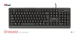 Trust Primo tastatur Universel USB Tysk Sort
