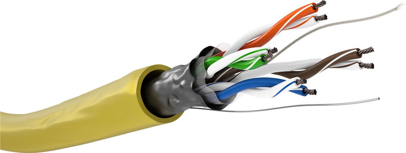 Goobay 93266 netværkskabel Gul 100 m Cat5e F/UTP (FTP)