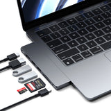 Satechi ST-HUCPHSM dockingstation Docking USB 3.2 Gen 2 (3.1 Gen 2) Type-C Grå