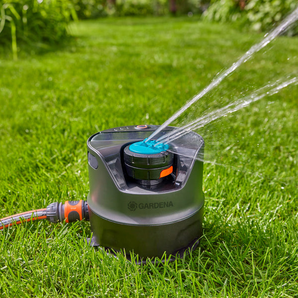 Gardena AquaPrecise Cirkulær vandsprinkler Sort, Blå, Grå