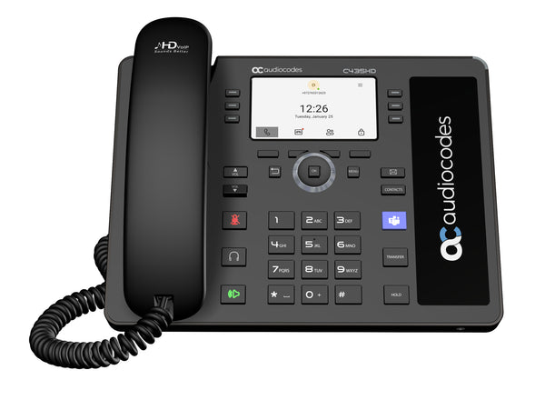 AudioCodes C435HD IP-telefon Sort LCD