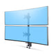 StarTech.com H2MPV-MONITOR-MOUNT skærmbeslag og -stativer 124,5 cm (49") Skrivebord Sort