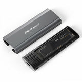 Qoltec 52271 drevkabinet SSD kabinet Grå M.2