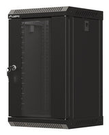 Lanberg WF11-3309-10B stativ 9U Vægmonteret stativ Sort