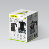 Maestro MR-1666-3-BLACK manuel kaffemaskine Espressomaskinesæt Sort