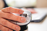 BakkerElkhuizen Grip Mouse Wireless mus Kontor Højre hånd RF trådløst Optisk 1600 dpi