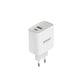 Savio LA-06 USB Type A & C Quick Charge Power Delivery 3.0 Indoor Tablet, Telefon Hvid Vekselstrøm Hurtig opladning Indendørs