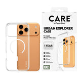 PanzerGlass CARE™ by ® Urban Explorer Case Transparent m. Hvid MagSafe iPhone 17 Pro Max