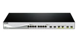 D-Link DXS-1210-12SC/E netværksswitch Administreret L2 10G Ethernet (100/1000/10000) 1U Sort, Sølv