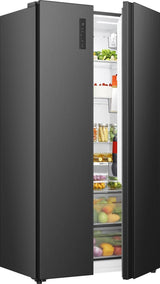 Hisense RS3P558NEFC side-by-side køle-fryseskab Fritstående 544 L Sort