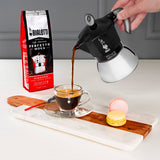 Bialetti Moka Induktion Moka gryde 0,28 L Sort, Sølv