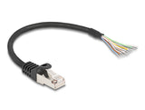 DeLOCK 80203 netværkskabel Sort 0,25 m S/FTP (S-STP)