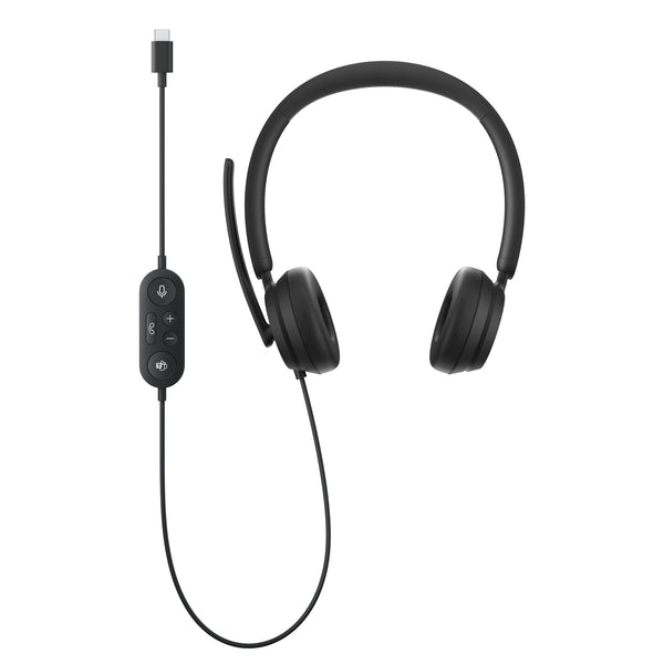 Microsoft Modern USB-C Headset Ledningsført Kontor/Callcenter USB Type-C Sort