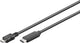 Goobay 67895 USB-kabel USB 2.0 0,2 m Micro-USB B USB C 0,48 Gbit/sek. Sort