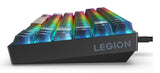Lenovo Legion K510 Mini Pro tastatur Spil USB US engelsk Sort, Transparent