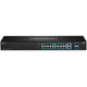 Trendnet TPE-TG182F v1.0R Ikke administreret Gigabit Ethernet (10/100/1000) Strøm over Ethernet (PoE) 1U Sort