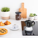 Bialetti Moka Induction Moka gryde 0,4 L Sort, Sølv