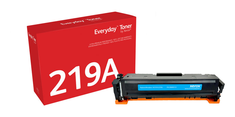 Everyday™ Cyan Toner by Xerox compatible with HP 219A (W2191A), Standard kapacitet