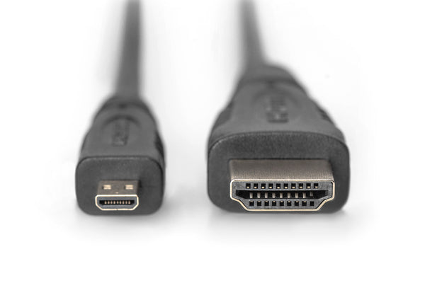 Digitus AK-330115-010-S HDMI-kabel 1 m HDMI Type D (Micro) HDMI Type A (Standard) Sort