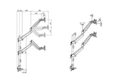 Multibrackets 4288 skærmbeslag og -stativer 81,3 cm (32") Skrivebord Sort