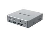 Conceptronic DONN25G dockingstation Ledningsført USB 3.2 Gen 2 (3.1 Gen 2) Type-C Sølv