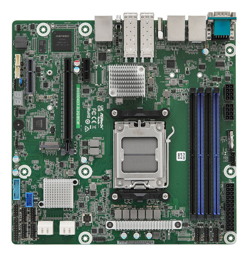 Asrock B650D4U3-2L2Q/BCM bundkort AMD B650 Express Sokkel AM5 micro ATX