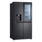 LG InstaView GMG960EVJE side-by-side køle-fryseskab Fritstående 638 L Sort