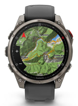 Garmin fēnix 8 Pro 3,56 cm (1.4") AMOLED 47 mm Digital 454 x 454 pixel Berøringsskærm Grafit, Titanium Wi-Fi GPS (satellit)