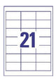 Avery 3670 print etiket Hvid