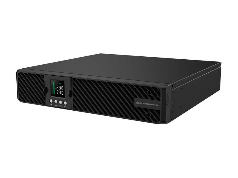 Conceptronic ZEUS51E2K UPS-enhed Dobbeltkonvertering (online) 2 kVA 2000 W 8 AC stikkontakt(er)