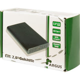 Inter-Tech 88884122 drevkabinet HDD kabinet Sort 2.5"