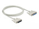 DeLOCK 83207 serielkabel Beige 2 m D-Sub 25 Pin