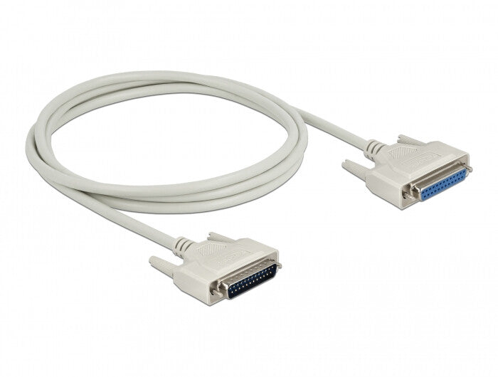 DeLOCK 83207 serielkabel Beige 2 m D-Sub 25 Pin