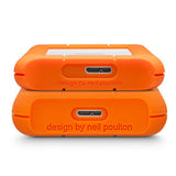 LaCie Rugged Mini ekstern harddisk 2 TB 5400 rpm Micro-USB B 3.2 Gen 1 (3.1 Gen 1) Orange, Sølv