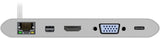 Goobay 62113 dockingstation Ledningsført USB 3.2 Gen 1 (3.1 Gen 1) Type-C Sølv