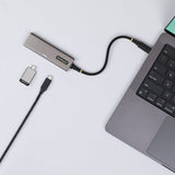 StarTech.com 309B-USBC-HUB interface hub USB 3.2 Gen 2 (3.1 Gen 2) Type-C 10000 Mbit/s Grå