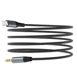 DUDAO audio cable USB-C - mini jack 3.5mm 1m gray L11PROT - Kabel - Audio/Multimedia USB-kabel USB C Grå