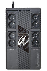 PowerWalker VI 600 MS UPS-enhed Interaktivt indgangsstik 0,6 kVA 360 W 8 AC stikkontakt(er)