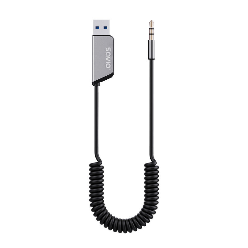 Savio TR-16 FM-sender 2400 - 2483,5 MHz Bluetooth Sort, Sølv
