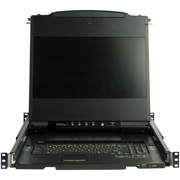 StarTech.com RKCOND17HD rack-konsol 43,9 cm (17.3") 1920 x 1080 pixel Stål Sort 1U