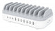 Manhattan 180856 ladestation organisator Desktop monteret Plast Hvid
