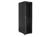Lanberg FF01-8047-12B stativ 47U Fritstående reol Sort