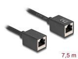 DeLOCK 90334 netværkskabel Sort 7,5 m Cat6a S/FTP (S-STP)