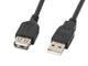 Lanberg CA-USBE-10CC-0007-BK USB-kabel USB 2.0 0,7 m USB A 0,48 Gbit/sek. Sort
