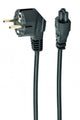 Gembird PC-186-ML12-0.5M el-ledning Sort 0,5 m CEE 7/7 C5 forbinder