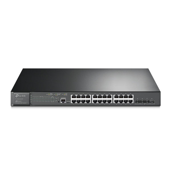 TP-Link JetStream TL-SG3428XMP netværksswitch Administreret L2+ Gigabit Ethernet (10/100/1000) Strøm over Ethernet (PoE) 1U Sort