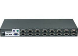 Trendnet 16-Port USB/PS/2 Rack Mount KVM Switch Stativ-montering Sort